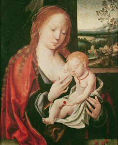 Virgin and sleeping Child